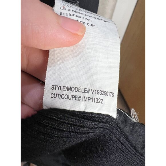 VINCE Lamb Leather Scuba Moto Jacket Sz XS Black Butter Soft - Picture 13 of 15